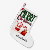 Petite Chaussette De Noël Merry Christmas by Santa - Christmas Stocking (Devant (Accrochage))