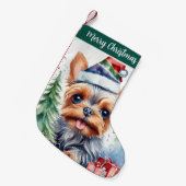 Petite Chaussette De Noël Merry Christmas Hat Festive Yorkshire -  (Devant (Accrochage))