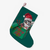 Petite Chaussette De Noël Merry Kitty, Joyeux Noël (Devant (Accrochage))