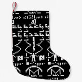 Petite Chaussette De Noël Message binaire Arecibo 1974 (Devant)