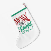 Petite Chaussette De Noël Messet brillant | Funny Festive Christmas Pun (Dos (Accrochage))