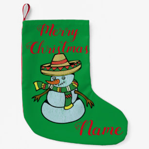 Petite Chaussette De Noël Mexique Sombrero Père Noël Thunder_Cove