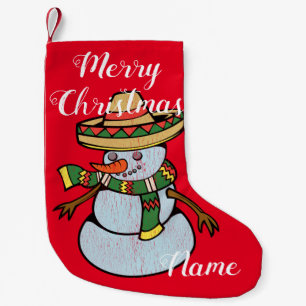 Petite Chaussette De Noël Mexique Sombrero Père Noël Thunder_Cove