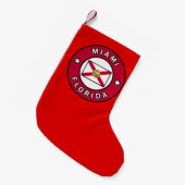 Petite Chaussette De Noël Miami Floride (Devant (Accrochage))