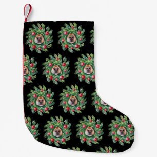 Petite Chaussette De Noël Mignon nez de chien Noël maman chien fête amateur 