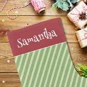 Petite Chaussette De Noël Mignonne Rouge Whimsical Simple Minimal Vacances R