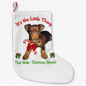 Petite Chaussette De Noël Miniature Pinscher Noël (Devant)