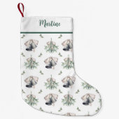 Petite Chaussette De Noël Mistletoe Silver Bells Traditional  (Devant)