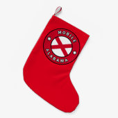 Petite Chaussette De Noël Mobile Alabama (Devant (Accrochage))