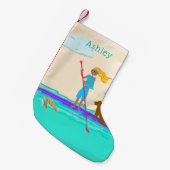 Petite Chaussette De Noël Modèle de nom de paddleboard (Devant (Accrochage))
