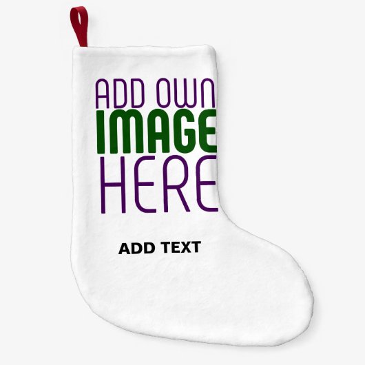 PETITE CHAUSSETTE DE NOËL MODÈLE DE TEXTE D'IMAGE BLANCHE SIMPLE MODERNE (Devant)