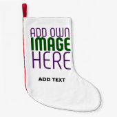 PETITE CHAUSSETTE DE NOËL MODÈLE DE TEXTE D'IMAGE BLANCHE SIMPLE MODERNE (Devant)