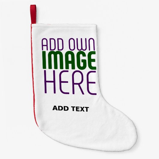 PETITE CHAUSSETTE DE NOËL MODÈLE DE TEXTE D'IMAGE BLANCHE SIMPLE MODERNE (Devant)