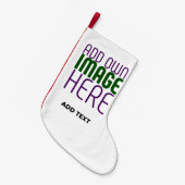 PETITE CHAUSSETTE DE NOËL MODÈLE DE TEXTE D'IMAGE BLANCHE SIMPLE MODERNE (Devant (Accrochage))