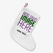 PETITE CHAUSSETTE DE NOËL MODÈLE DE TEXTE D'IMAGE BLANCHE SIMPLE MODERNE (Devant (Accrochage))