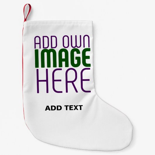 PETITE CHAUSSETTE DE NOËL MODÈLE DE TEXTE D'IMAGE BLANCHE SIMPLE MODERNE (Devant)