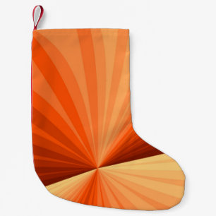 Petite Chaussette De Noël Moderne Abstrait Orange Rouge Vanille Graphique Fr