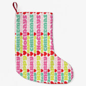 Petite Chaussette De Noël MODERNE BOLD MERRY & BRIGHT | vacances de Noël (Devant)