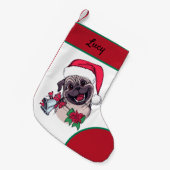 Petite Chaussette De Noël Mon joli petit chiot Joyeux Noël (Devant (Accrochage))