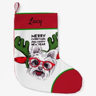 Petite Chaussette De Noël Mon joli petit chiot Joyeux Noël