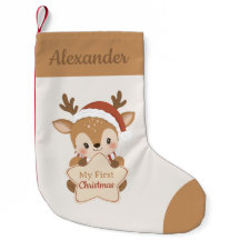 Mon premier bébé renne de Noël personnalisé