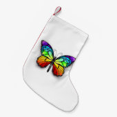 Petite Chaussette De Noël Monarque papillon arc-en-ciel (Devant (Accrochage))