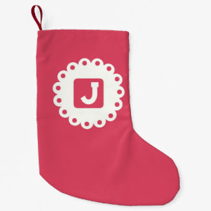 PETITE CHAUSSETTE DE NOËL MONOGRAM "J"