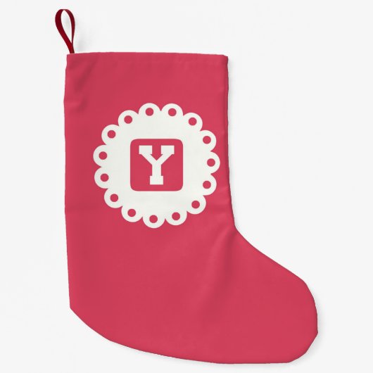 PETITE CHAUSSETTE DE NOËL MONOGRAM "Y" (Devant)