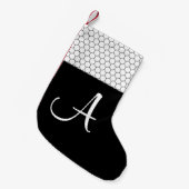 Petite Chaussette De Noël Monogramme classique d'une ferme moderne (Devant (Accrochage))
