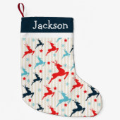 Petite Chaussette De Noël Monogramme de rennes (Devant)