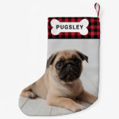 Petite Chaussette De Noël Monogramme d'os d'animal de compagnie de Buffalo r (Dos)