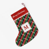 Petite Chaussette De Noël MONOGRAMME Drapeau KENYA (Dos (Accrochage))