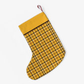 Petite Chaussette De Noël Monogrammes Brown Motif en beige (Dos (Accrochage))
