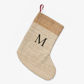Petite Chaussette De Noël Monographie burap beige moderne (Devant (Accrochage))