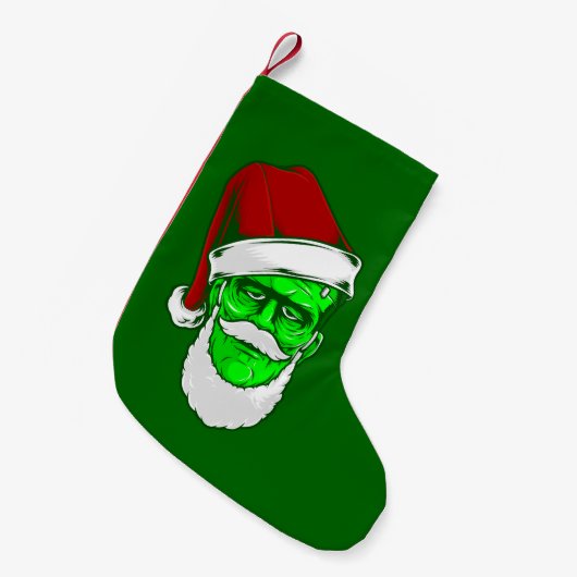 Petite Chaussette De Noël monstre hideux de noël santa claus frankenstein (Devant (Accrochage))