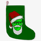 Petite Chaussette De Noël monstre hideux de noël santa claus frankenstein (Devant)