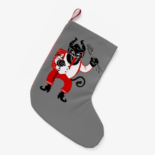 Petite Chaussette De Noël monstre hideux krampus xmas de Noël (Devant (Accrochage))