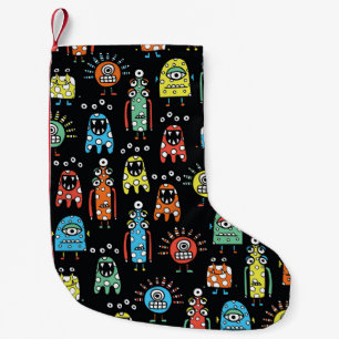Petite Chaussette De Noël Monstres Aliens : Mignonne Vintage sans couture