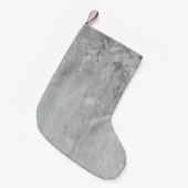 Petite Chaussette De Noël Mortier mur gris vieilli blanc noir (Devant (Accrochage))