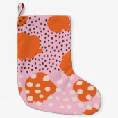 Petite Chaussette De Noël motif Abstrait sans soudure avec Brush Strokes. Be (Devant)