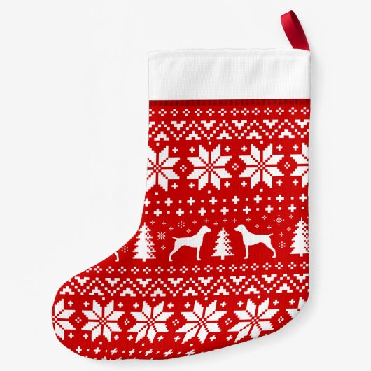 Petite Chaussette De Noël Motif allemand de silhouettes d'indicateur aux (Dos)