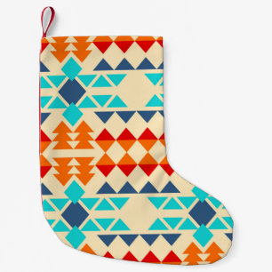 Petite Chaussette De Noël Motif amérindien sans soudure rhombus et tr