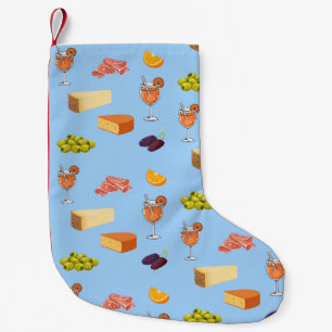 Petite Chaussette De Noël Motif Aperol et Fromage