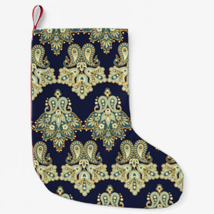 Petite Chaussette De Noël motif arrière - plan numérique aquarelle sur textu
