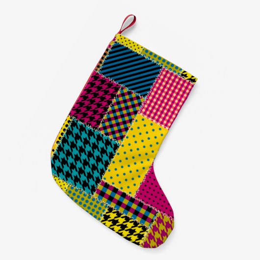 Petite Chaussette De Noël Motif arrière - plan sans couture. Répartition géo (Devant (Accrochage))