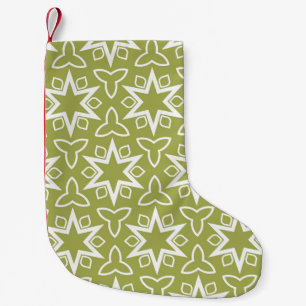 Petite Chaussette De Noël Motif Art déco. Sans couture. Arabesque. Vintage