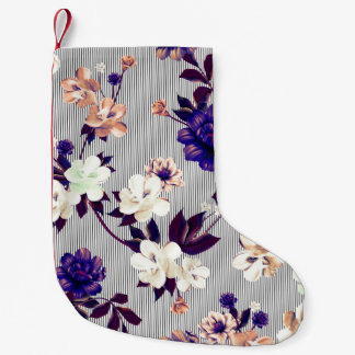 Petite Chaussette De Noël Motif avec fleurs de printemps Motif avec fl de pr