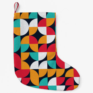 Petite Chaussette De Noël Motif avec triangles de couleur aléatoire Générati