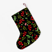 Petite Chaussette De Noël Motif Berries (Dos (Accrochage))