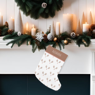Petite Chaussette De Noël Motif Boho de rennes lunaires